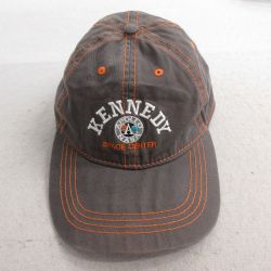 中古 キャップ 00年代 00s ケネディ宇宙センター 刺繍 コットン グレー 25jul03