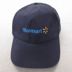 中古 キャップ ウォルマート 刺繍 紺 ネイビー 25jul08