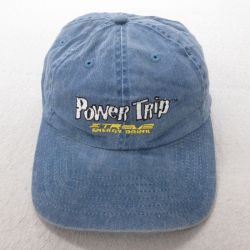 【50%OFF】中古 キャップ パワートリップ 刺繍 コットン 紺 ネイビー 25jul08