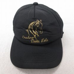 【20%OFF】中古 メッシュ キャップ 馬 黒 ブラック 25jul09
