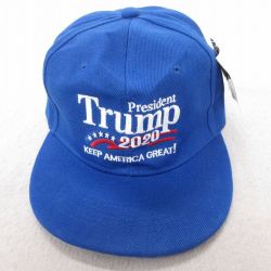 【20%OFF】中古 キャップ トランプ大統領 刺繍 デッド 青 ブルー 【spe】 25jul09
