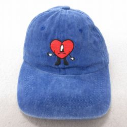 中古 キャップ ハート 刺繍 紺 ネイビー 25jul15