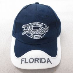 【50%OFF】中古 キャップ フロリダ 刺繍 ツートンカラー 紺 ネイビー 25jul16