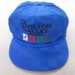 中古 キャップ バーモント 刺繍 青 ブルー 25jul16