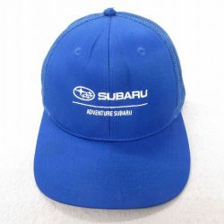 中古 メッシュ キャップ スバル 刺繍 青 ブルー 25jul22