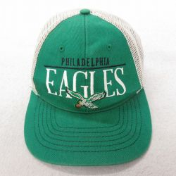【20%OFF】中古 メッシュ キャップ NFL フィラデルフィア 刺繍 ツートンカラー コットン 緑 グリーン 25jul22