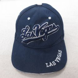 中古 キャップ ラスベガス 刺繍 紺 ネイビー 25jul22