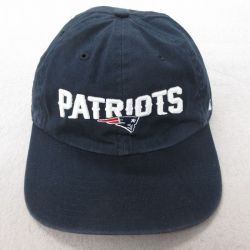 中古 キャップ NFL ニューイングランドペイトリオッツ 刺繍 紺 ネイビー アメフト スーパーボウル 25jul23