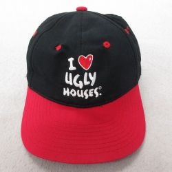 中古 キャップ UGLY 刺繍 ツートンカラー 黒 ブラック 25jul23
