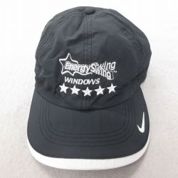 中古 ナイキ NIKE キャップ WINDOWS 刺繍 黒 ブラック 25jul23