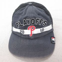 中古 キャップ MLB フィラデルフィアフィリーズ 刺繍 コットン グレー メジャーリーグ ベースボール 野球 25jul23