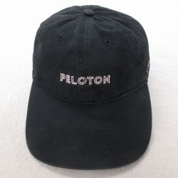 【20%OFF】中古 キャップ PELOTON 刺繍 コットン黒 ブラック 25jul23