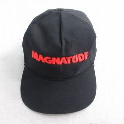 【20%OFF】中古 キャップ 90年代 90s MAGNATUDE 刺繍 黒 ブラック 25jul28
