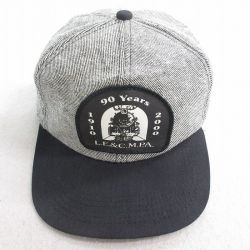 中古 キャップ 00年代 00s 汽車 ツートンカラー USA製 グレー他 25jul28