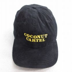 中古 キャップ コーデュロイ COCONUT CARTEL 刺? 黒 ブラック 25jul28