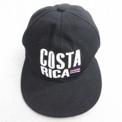 中古 キャップ コスタリカ 刺繍 黒 ブラック 25jul28