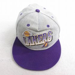 中古 キャップ NBA ロサンゼルスレイカーズ ツートンカラー グレー他 バスケットボール 25jul29