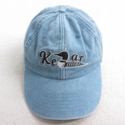 中古 キャップ Kezer 鳥 刺繍 コットン 薄紺 ネイビー 25jul29