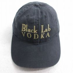 中古 キャップ Black Lab VODKA 刺繍 コットン 黒 ブラック 25jul31