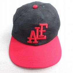 【50%OFF】中古 メッシュ キャップ ALF 刺繍 ツートンカラー 黒他 ブラック 25jul31