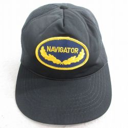 中古 メッシュ キャップ 90年代 90s NAVIGATOR 黒 ブラック 25aug01