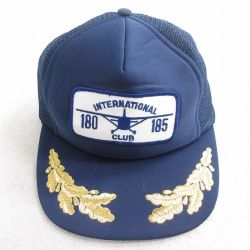【20%OFF】中古 メッシュ キャップ INTERNATIONAL 紺 ネイビー 25aug01