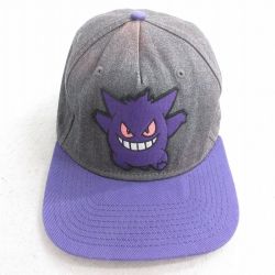 中古 キャップ アニメ ポケットモンスター ゲンガー ツートンカラー 濃グレー他 25aug02