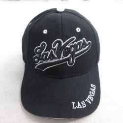 中古 キャップ ラスベガス 刺繍 黒 ブラック 25aug02