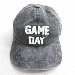 中古 キャップ GAME DAY コットン 濃グレー 25aug02