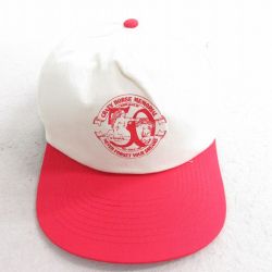 【20%OFF】中古 キャップ 90年代 90s CRAZY HORSE ツートンカラー コットン 生成り他 25aug04