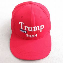 中古 キャップ トランプ 刺繍 赤 レッド 25aug04
