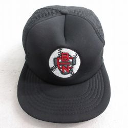 【20%OFF】中古 メッシュ キャップ BEN 野球 刺繍 黒 ブラック 25aug04