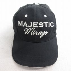 中古 キャップ MAJESTIC 刺繍 黒 ブラック 25aug04