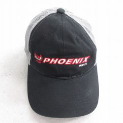 中古 メッシュ キャップ PHOENIX 刺繍 ツートンカラー 黒他 ブラック 25aug04