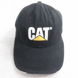 【20%OFF】中古 キャップ CAT 刺繍 コットン 黒 ブラック 25aug05