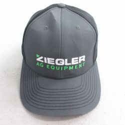【50%OFF】中古 メッシュ キャップ ZIEGLER 刺繍 ツートンカラー 濃グレー他 25aug05
