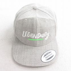 中古 キャップ LEGENDARY 刺繍 グレー 25aug05