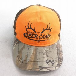 中古 メッシュ キャップ DEER CAMP コットン オレンジ他 25aug07