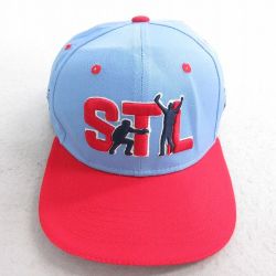 【50%OFF】中古 キャップ MLB セントルイスカージナルス 刺繍 ツートンカラー コットン 薄紺 ネイビー 他 メジャーリーグ ベースボール 野球 25aug07