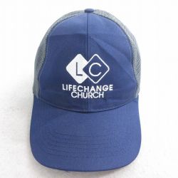 【50%OFF】中古 メッシュ キャップ LC 刺? ツートンカラー 紺他 ネイビー 25aug07