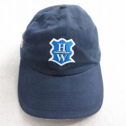 中古 キャップ HW 星条旗 刺? コットン 紺 ネイビー 25aug07