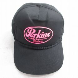 中古 キャップ 90年代 90s Parkins 黒 ブラック 【spe】 25aug07