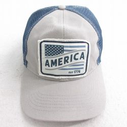【20%OFF】中古 メッシュ キャップ AMERICA 星条旗 ツートンカラー グレー他 25aug07