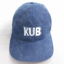 【20%OFF】中古 キャップ KUB 刺繍 コットン 紺 ネイビー 25aug07