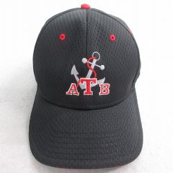 中古 OTTO キャップ ATB イカリ 刺繍 メッシュ地 黒 ブラック 25aug07
