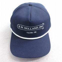 中古 キャップ 90年代 90s HOLLAND 刺繍 USA製 紺 ネイビー 25aug08