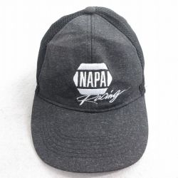 【50%OFF】中古 メッシュ キャップ NAPA レーシング 刺繍 黒 ブラック 霜降り 25aug08