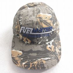 【50%OFF】中古 キャップ FUEL MASTER 刺? 茶他 ブラウン 迷彩 25aug09
