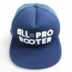 中古 メッシュ キャップ 90年代 90s ALL PRO ROOTER 紺 ネイビー 25aug12
