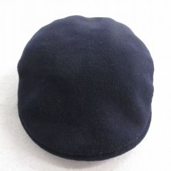 【20%OFF】中古 カンゴール KANGOL ハンチング 90年代 90s ウール イギリス製 紺 ネイビー 【spe】 25aug12